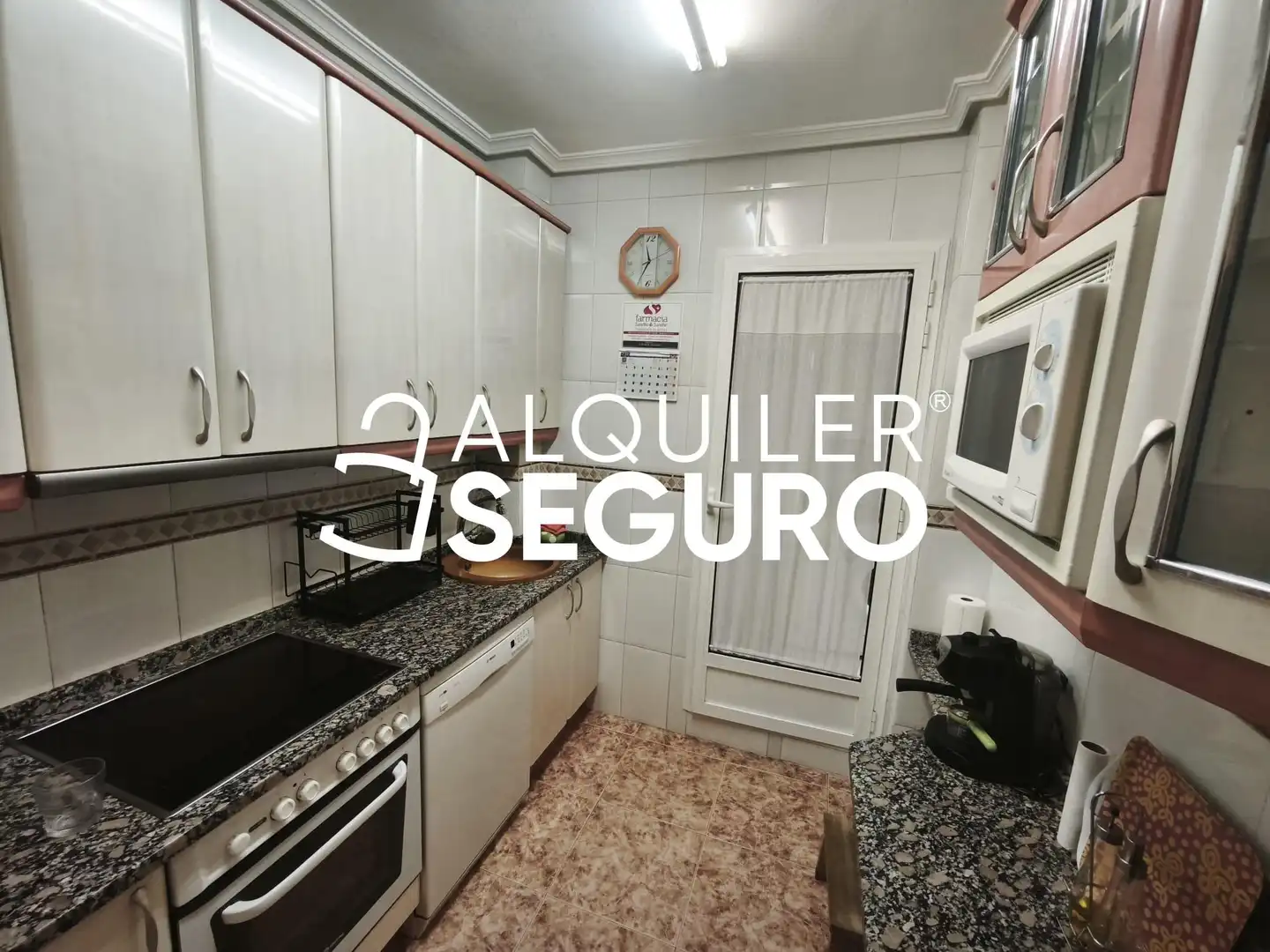 Cocina de Piso de alquiler en Zaragoza con Aire acondicionado, Calefacción y Terraza