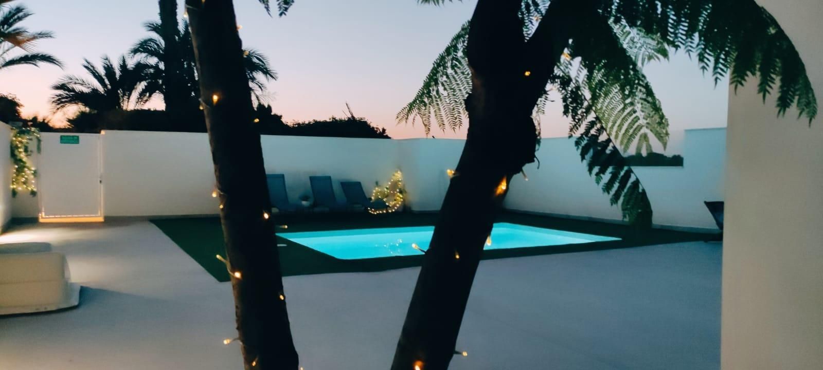 Piscina de Casa o xalet de lloguer en Elche / Elx amb Aire condicionat, Jardí privat i Terrassa
