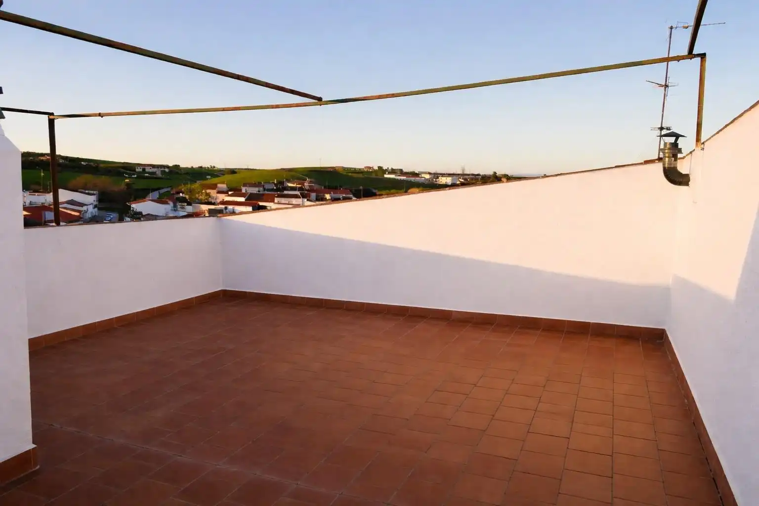Terrace of Flat for sale in Fuente de Cantos  with Air Conditioner, Furnished and Balcony