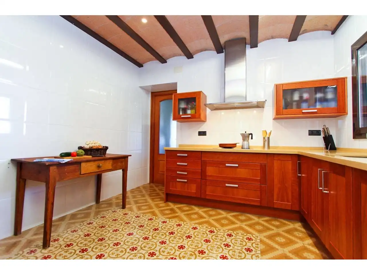 Cocina de Finca rústica en venta en Forès con Calefacción, Jardín privado y Terraza