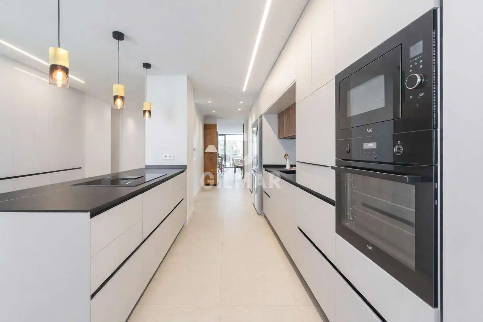 Kitchen of Flat for sale in Madrid  with Heating, Private garden and Swimming Pool