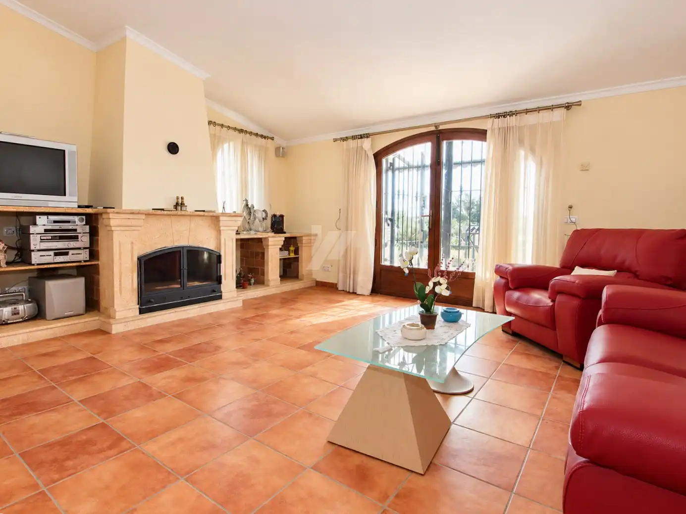 Sala de estar de Finca rústica en venta en Benissa pueblo  