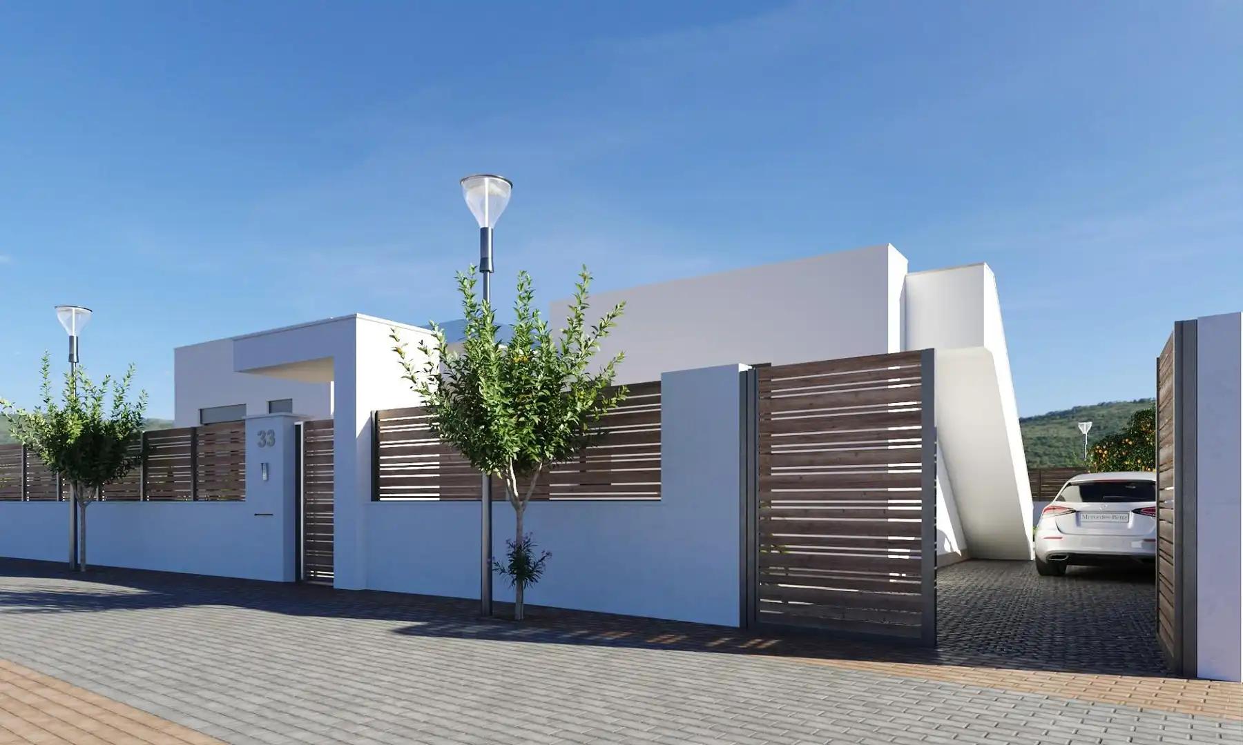 Exterior view of Houses for sale in Fuente Álamo de Murcia  with Heating, Private garden and Terrace