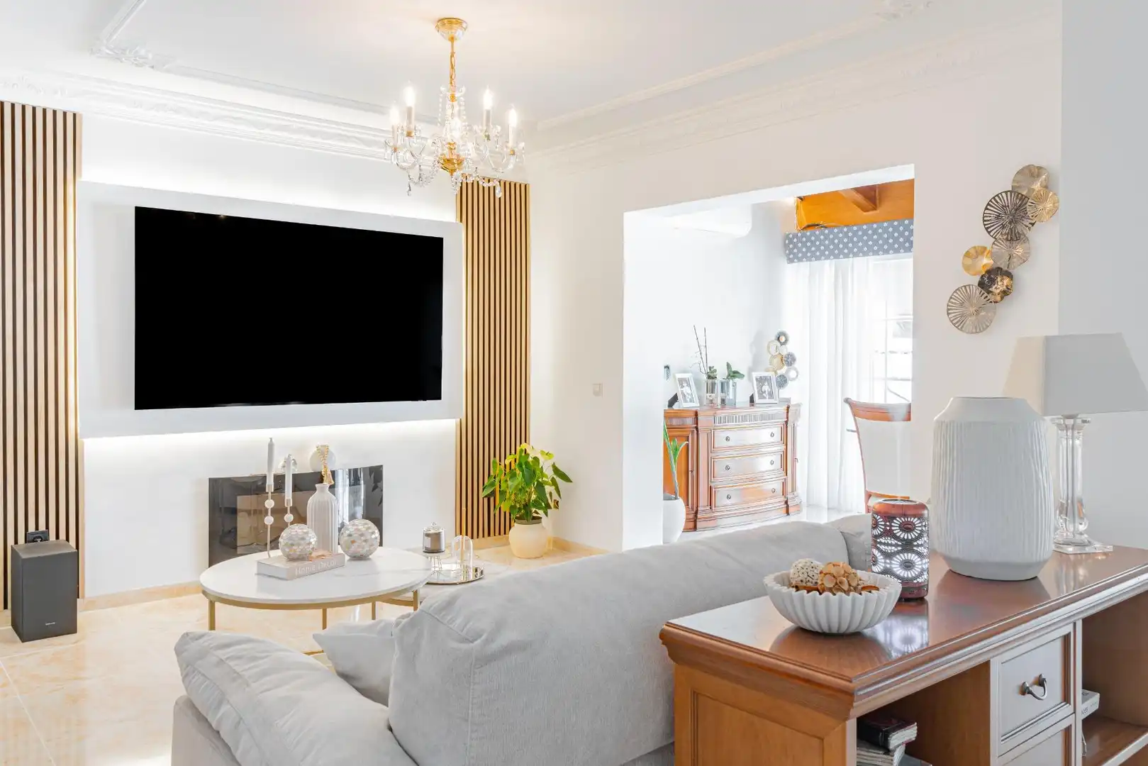 Sala de estar de Casa adosada en venta en Calvià con Aire acondicionado, Jardín privado y Terraza