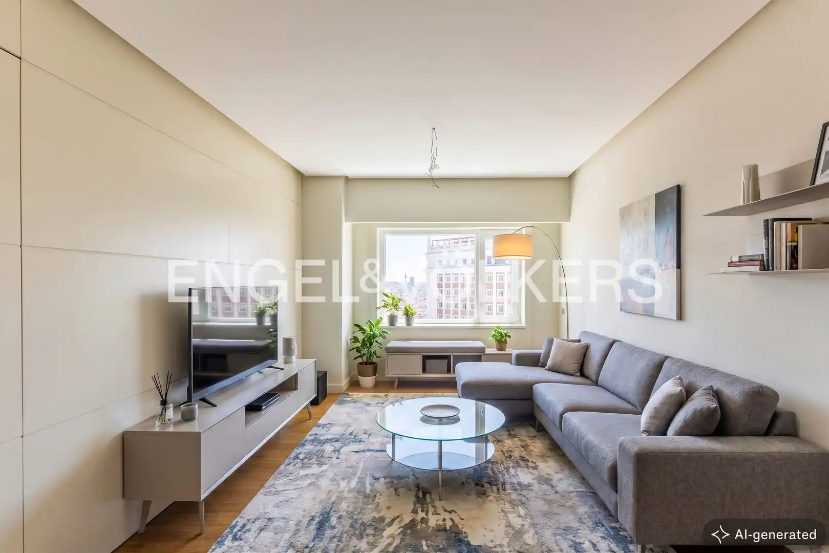 Living room of Flat for rent in Madrid  with Heating