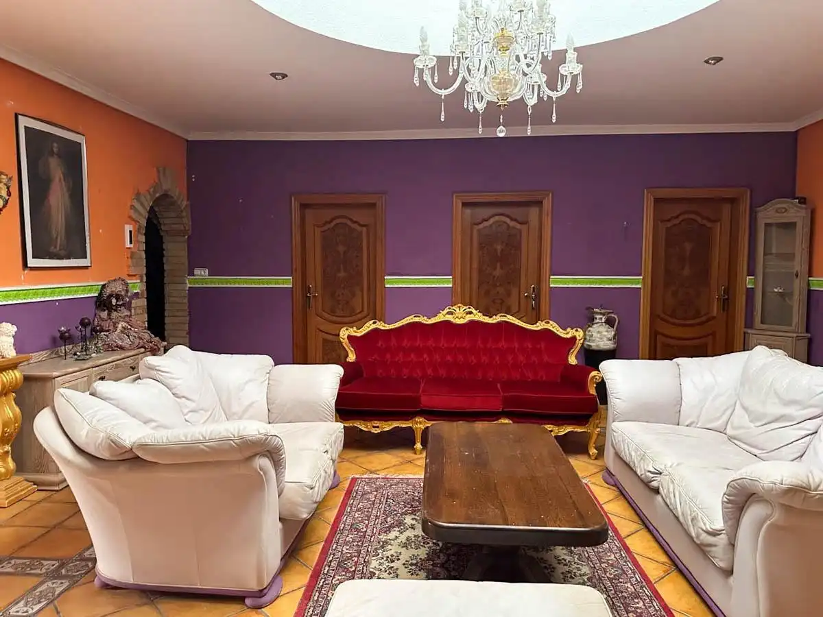 Sala de estar de Finca rústica en venta en Los Montesinos con Jardín privado, Piscina y Amueblado