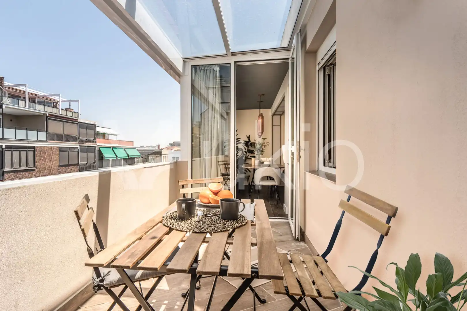 Terraza de Apartamento de alquiler en Madrid con Aire acondicionado, Calefacción y Terraza