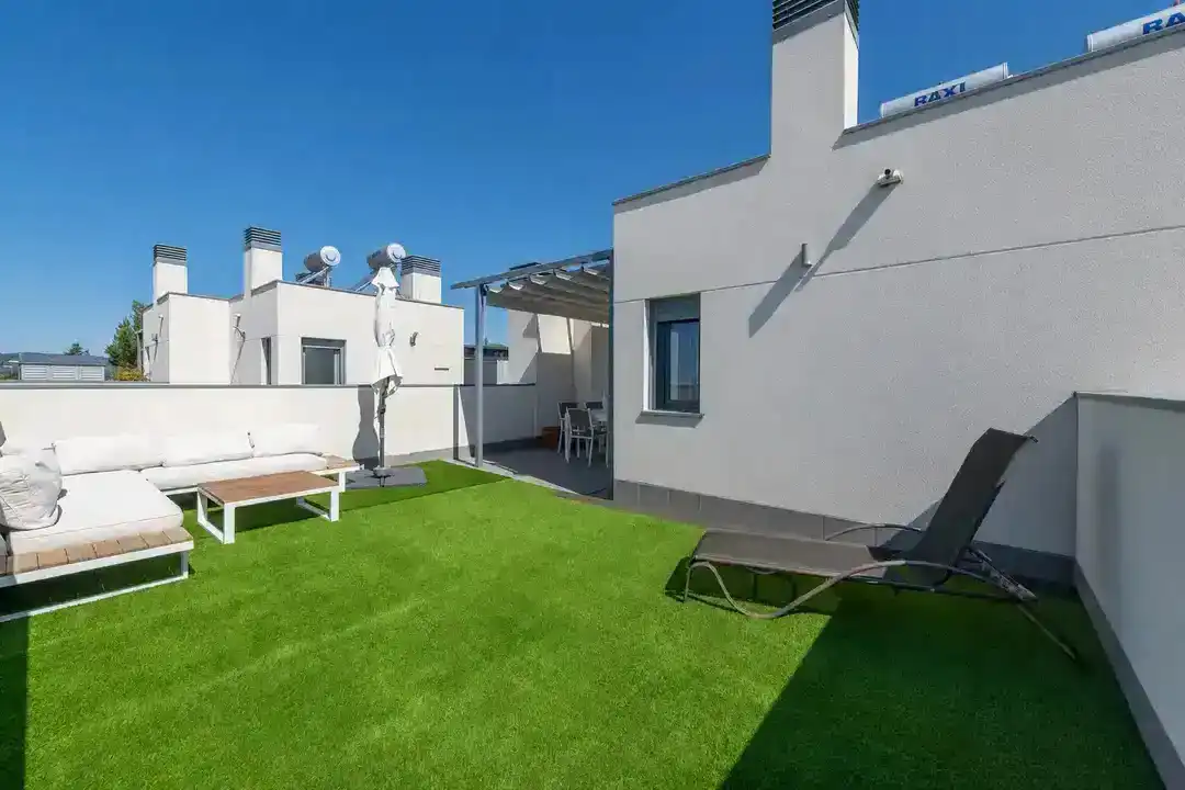 Terrasse von Haus oder Chalet zum Verkauf in Colmenar Viejo mit Klimaanlage, Privatgarten und Terrasse