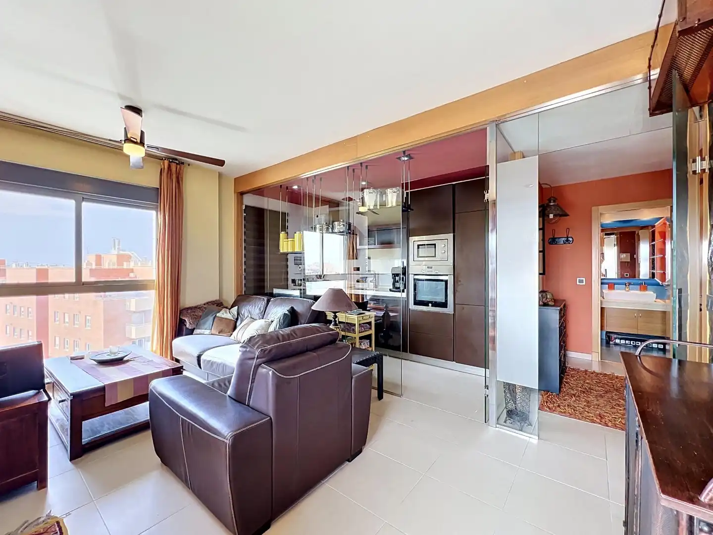 Sala de estar de Piso en venta en Almería con Aire acondicionado, Calefacción y Terraza