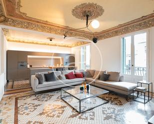 Living room of Flat to rent in  Barcelona Capital  with Air Conditioner, Heating and Terrace