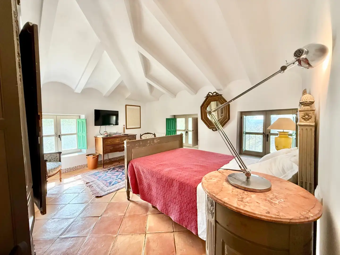 Dormitori de Finca rústica en venda en Alcoleja amb Aire condicionat, Jardí privat i Terrassa