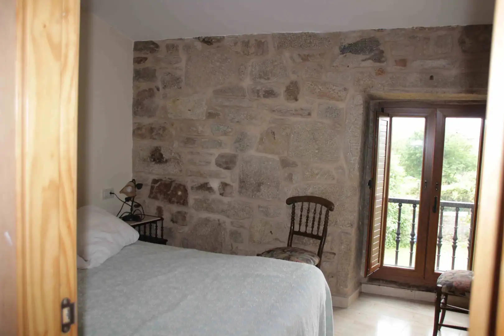 Dormitori de Casa adosada en venda en Padrón amb Jardí privat, Moblat i Forn