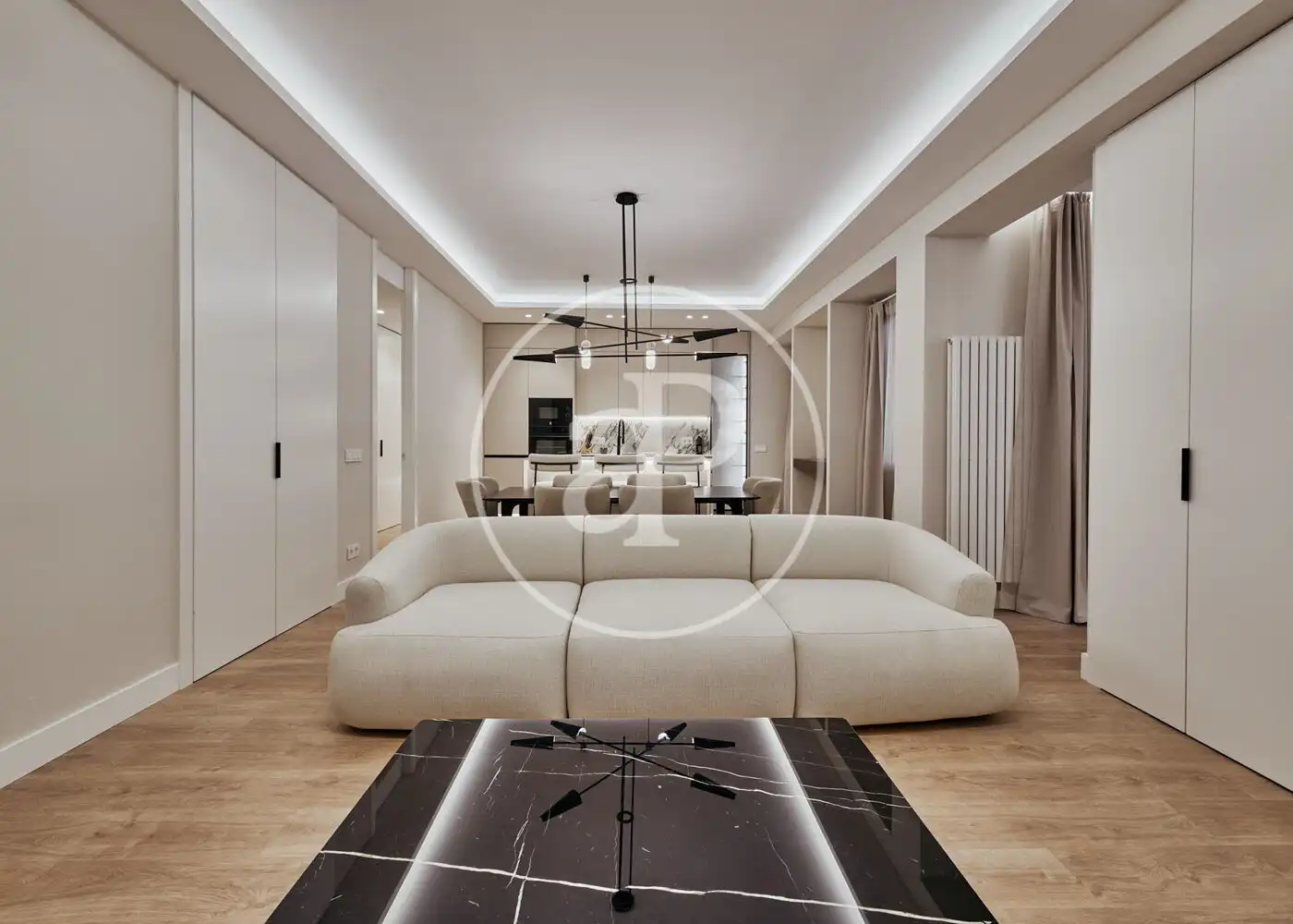 Sala de estar de Piso en venta en  Madrid Capital con Aire acondicionado, Calefacción y Terraza