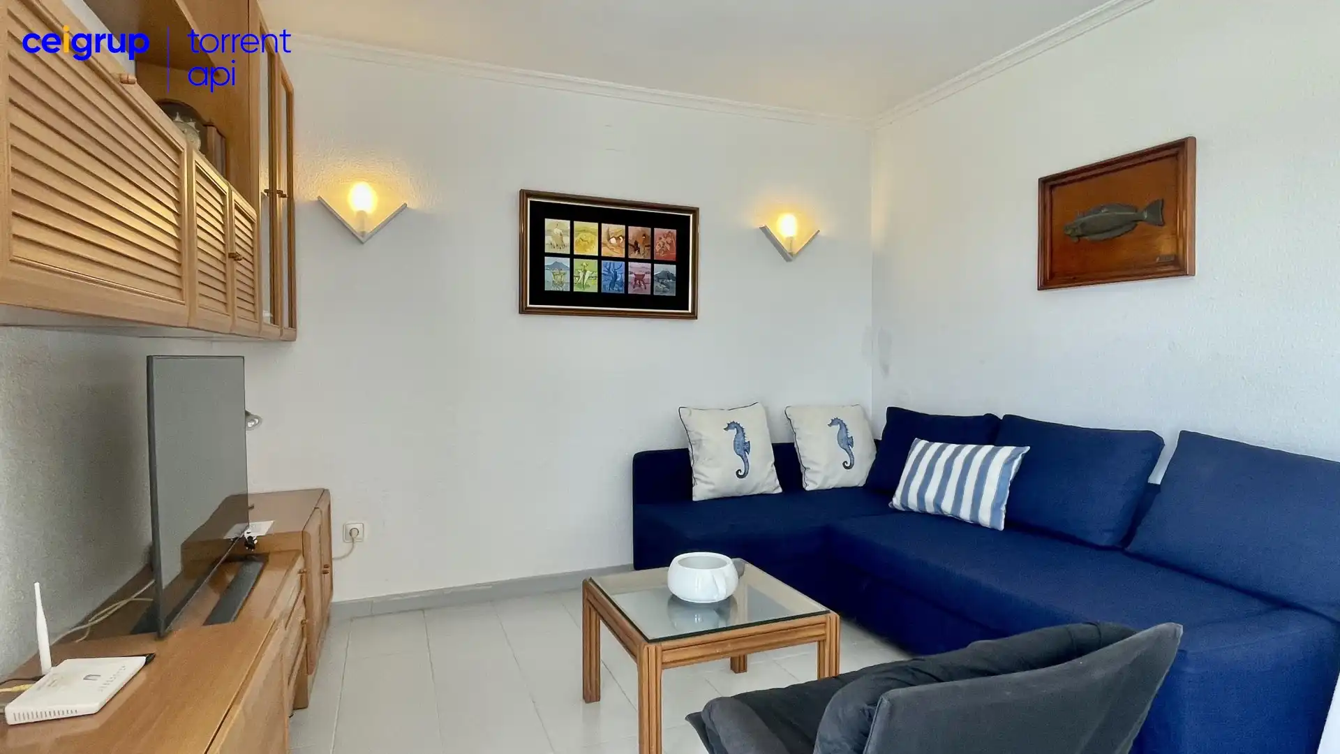 Sala de estar de Planta baja en venta en L'Estartit con Terraza, Piscina y Amueblado
