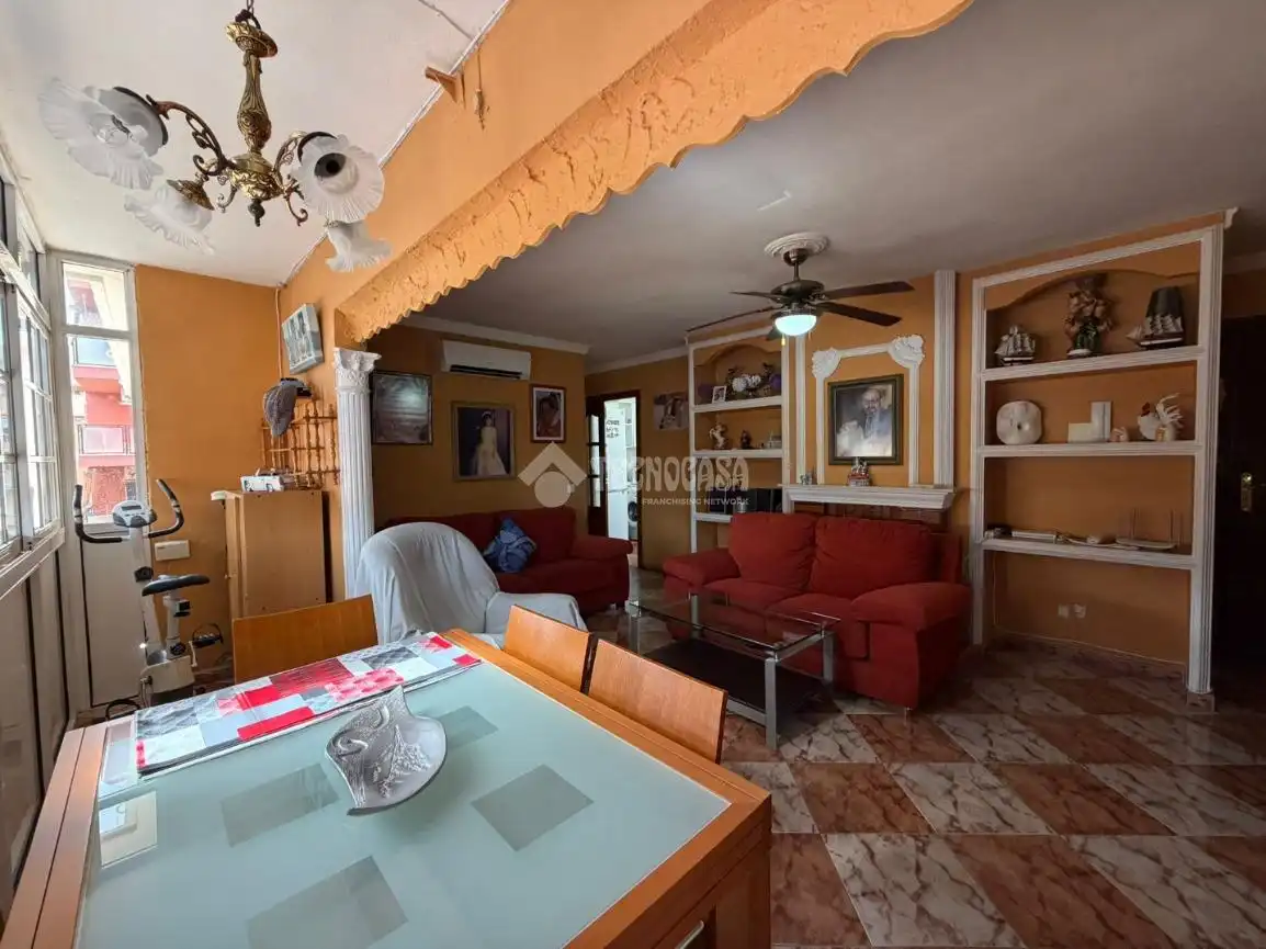 Wohnzimmer von Wohnung zum Verkauf in Málaga mit Heizung, Terrasse und Möbliert