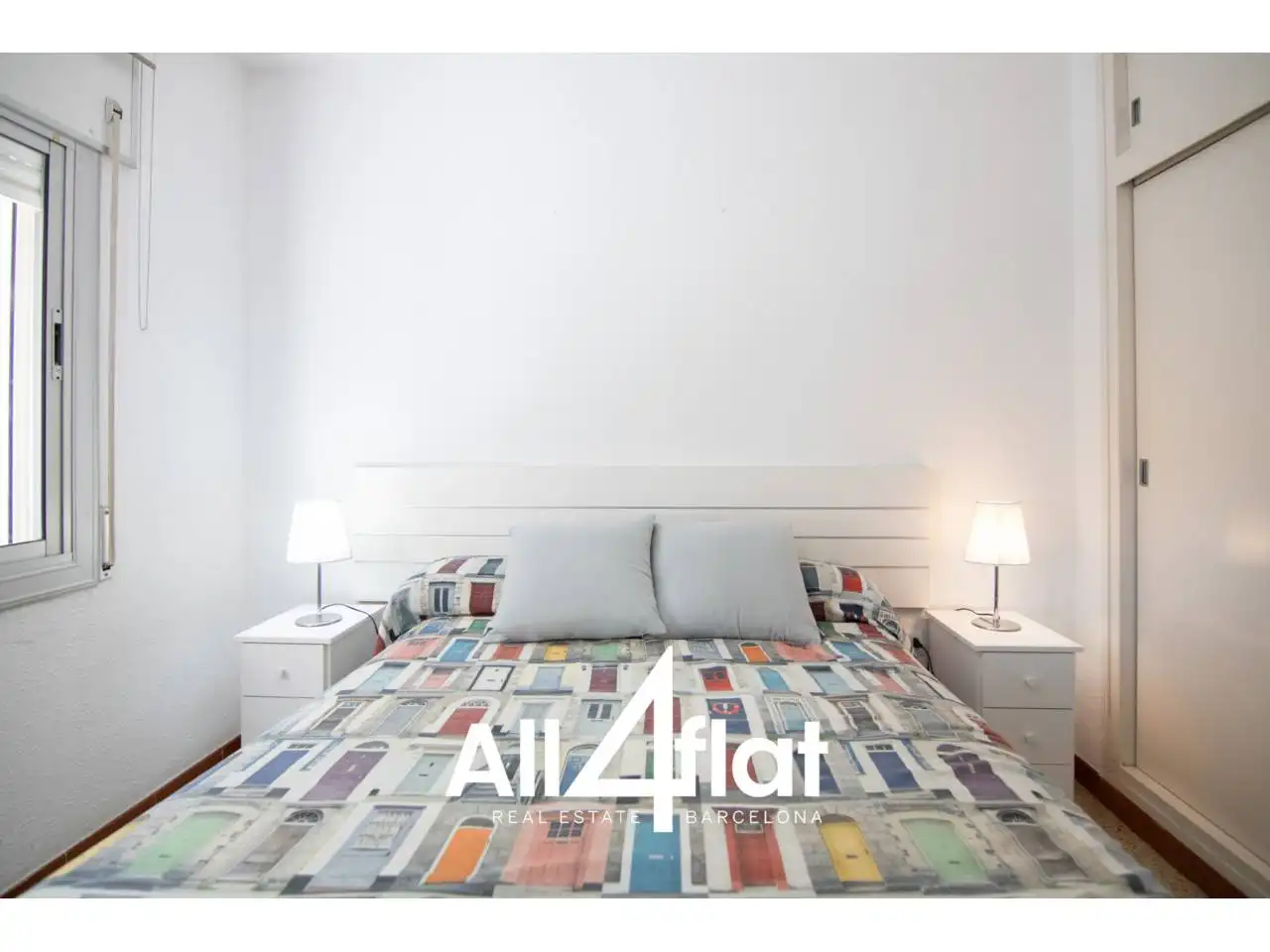 Bedroom of Flat for rent in Castelldefels  with Air Conditioner, Furnished and Balcony