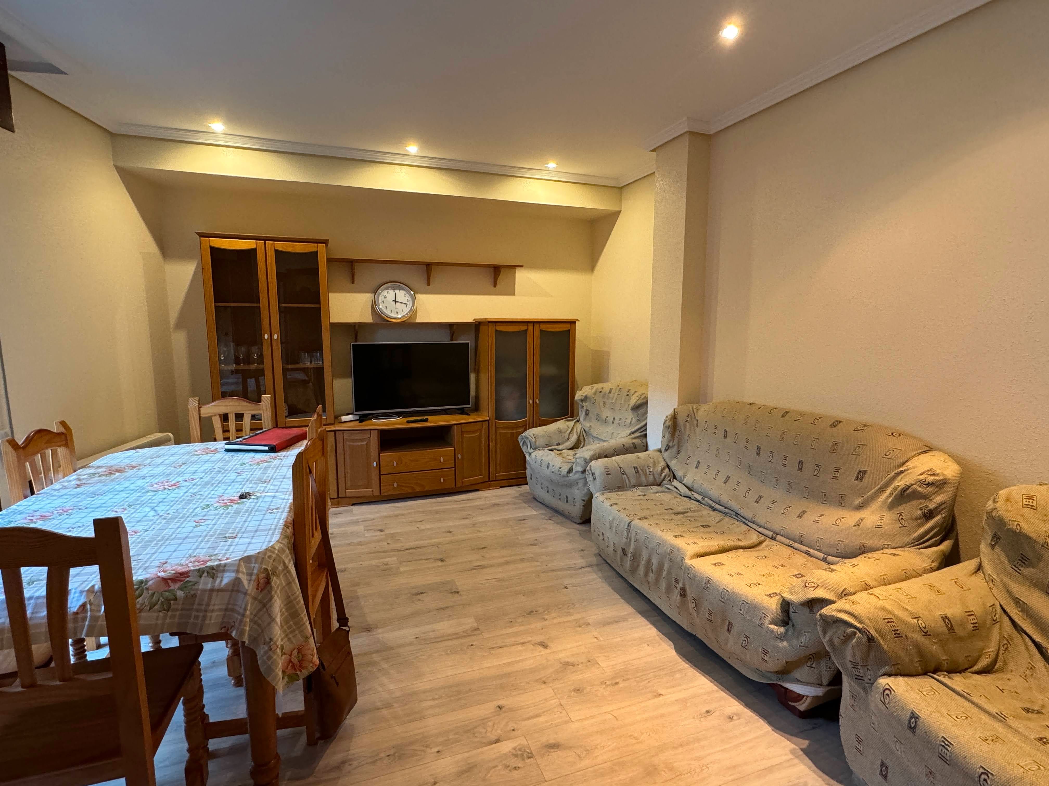 Living room of Flat for sale in A Cañiza    with Storage room and Furnished