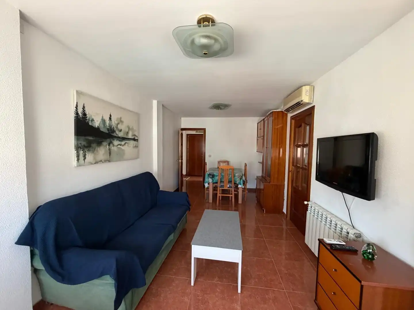 Sala d'estar de Pis de lloguer en Getafe amb Aire condicionat, Calefacció i Moblat