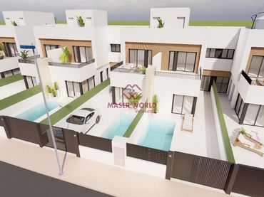 Casa bifamiliare con piscina in vendita a Santiago de la Ribera