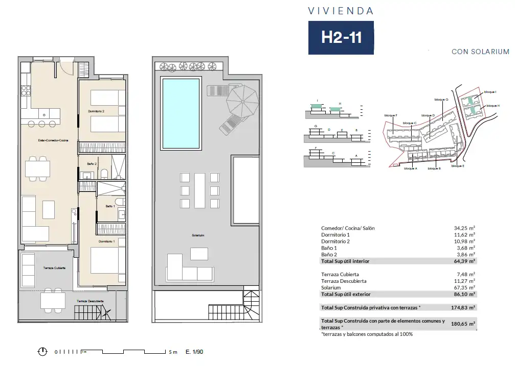 Piso con terraza en venta en Pueblo - Urbanizaciones, imagen 14