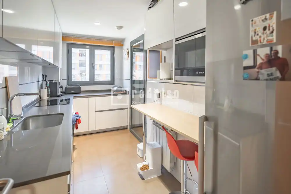 Kitchen of Flat for rent in Getafe  with Air Conditioner, Heating and Private garden