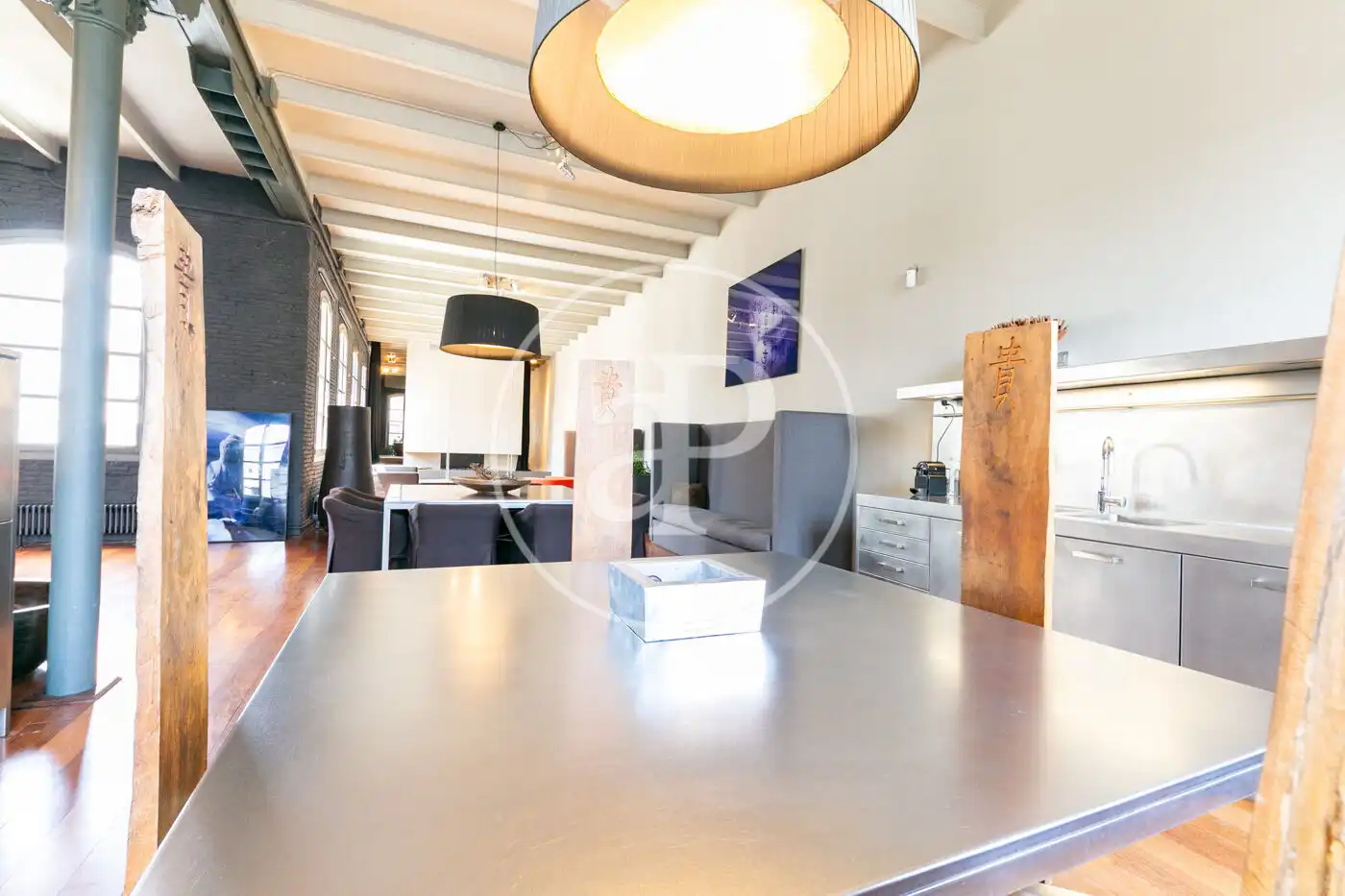 Cocina de Piso de alquiler en Barcelona con Aire acondicionado, Calefacción y Amueblado