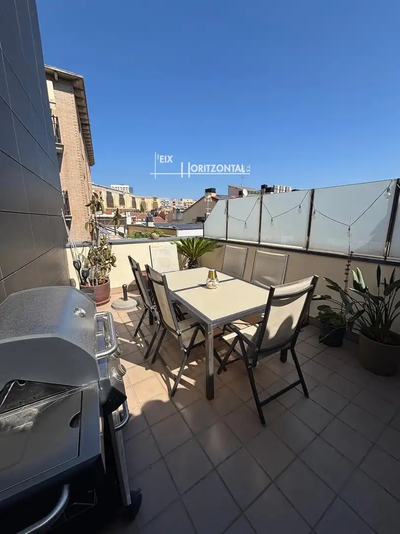 Terrassa de Dúplex de lloguer en Sabadell amb Aire condicionat, Calefacció i Moblat