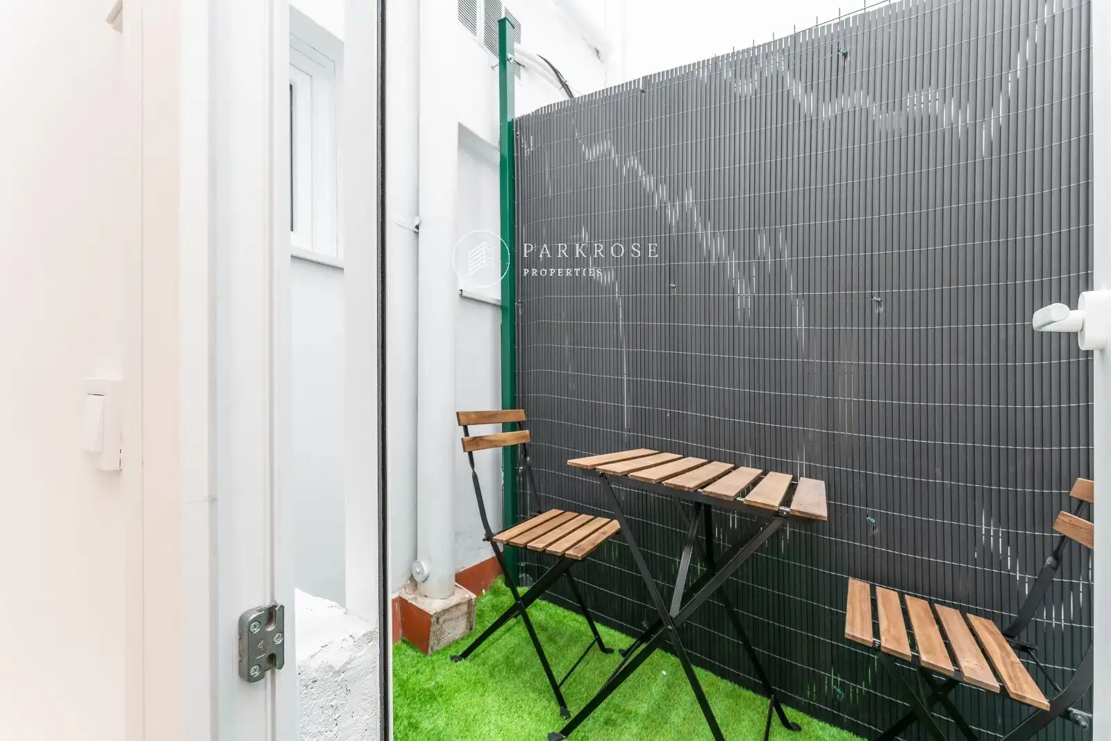 Terrasse von Wohnung zur Miete in Barcelona mit Klimaanlage, Parkett und Möbliert
