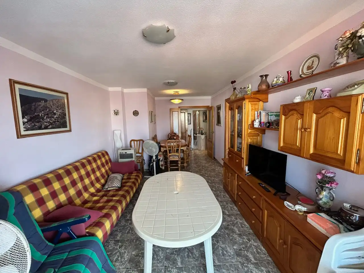 Sala de estar de Apartamento en venta en Miramar con Aire acondicionado, Terraza y Amueblado