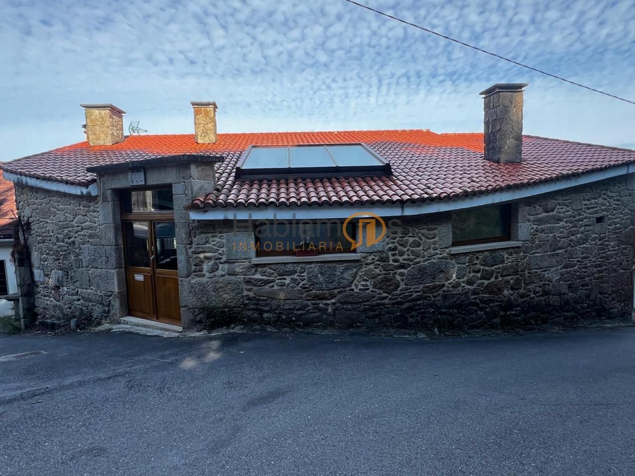 Vista exterior de Finca rústica en venda en Moraña amb Calefacció, Jardí privat i Terrassa