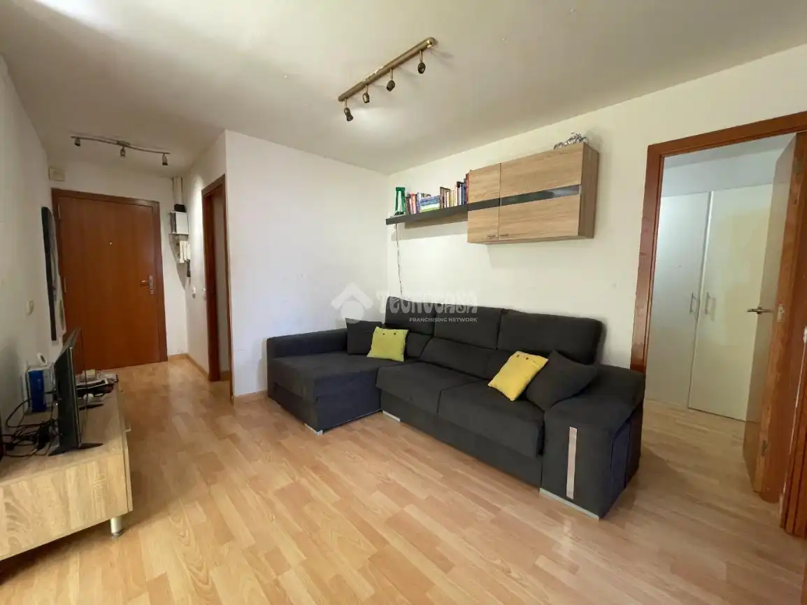 Sala de estar de Piso en venta en Mataró con Parquet y Balcón