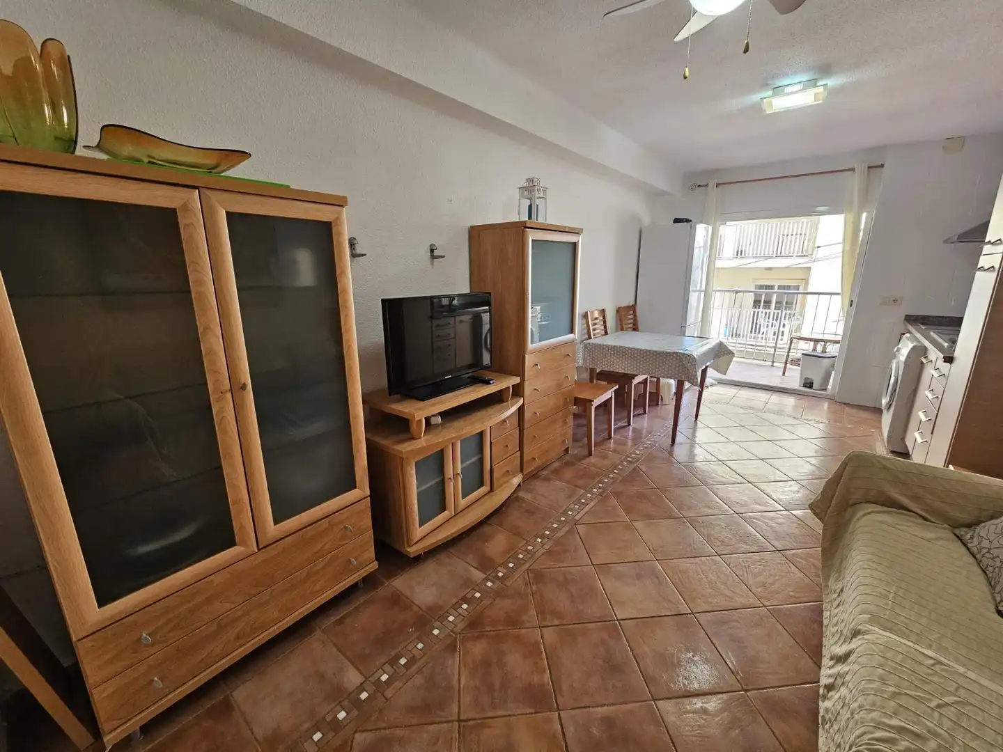 Wohnzimmer von Wohnung zum Verkauf in Valencia mit Klimaanlage und Balkon