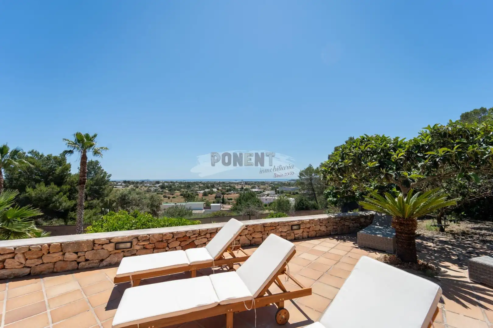 Terraza de Casa o chalet de alquiler en Sant Josep de sa Talaia con Aire acondicionado, Calefacción y Jardín privado