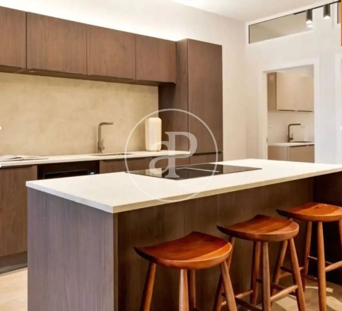 Kitchen of Flat for rent in Valencia  with Air Conditioner, Heating and Terrace