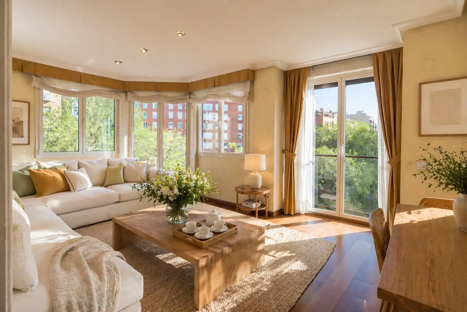 Sala de estar de Piso en venta en  Madrid Capital con Calefacción, Trastero y Piscina comunitaria