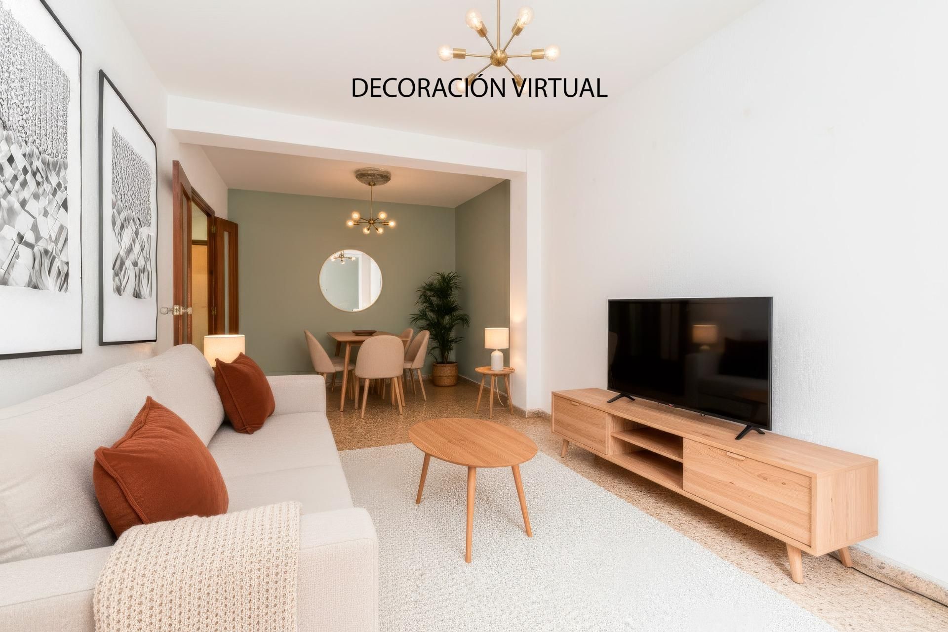 Sala d'estar de Pis en venda en Burjassot amb Aire condicionat, Calefacció i Terrassa