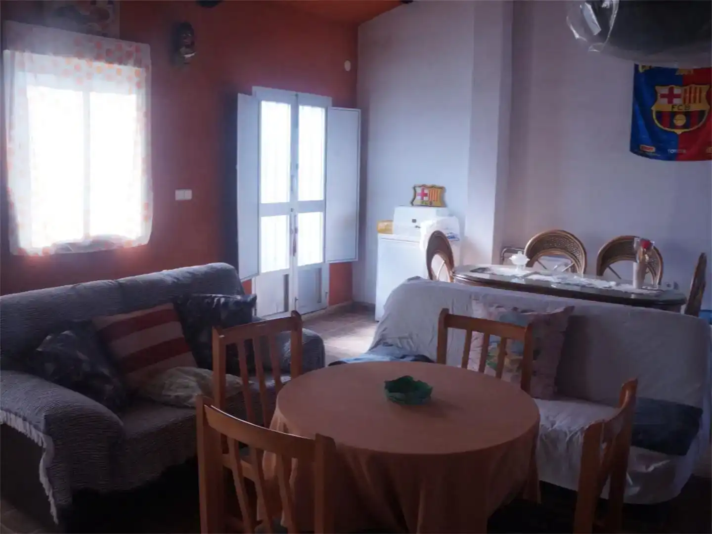 Sala de estar de Casa adosada en venta en Esparragalejo con Trastero y Horno