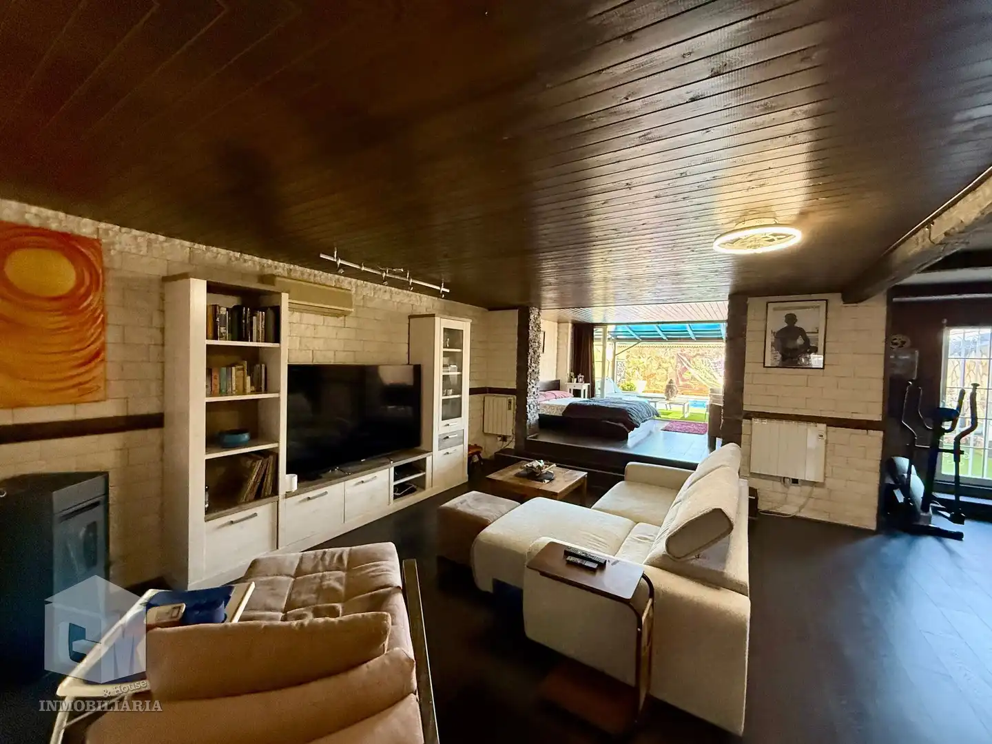 Living room of Detached homes for sale in Arroyomolinos (Madrid)  with Air Conditioner, Heating and Private garden