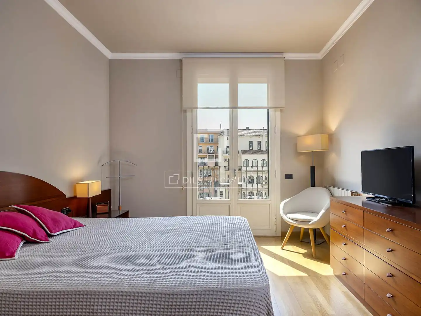 Bedroom of Flat for rent in Barcelona  with Furnished