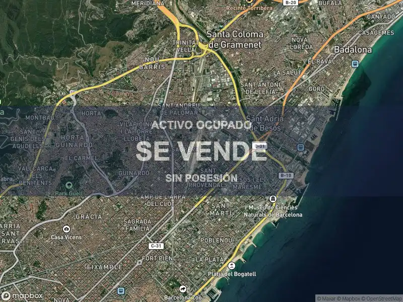 Vista exterior de Pis en venda en Badalona