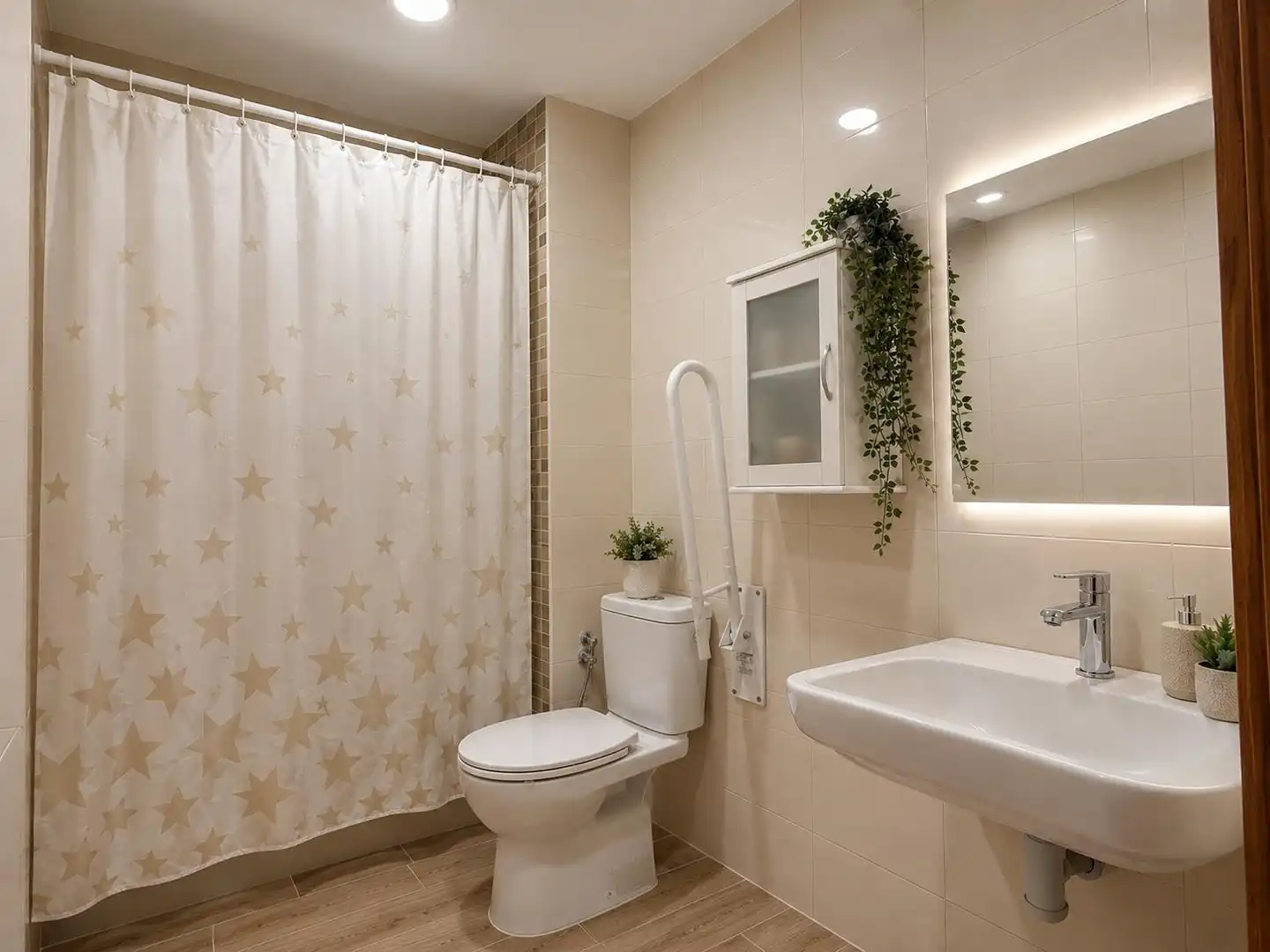 Bathroom of Flat for sale in Sabadell  with Air Conditioner, Heating and Parquet flooring
