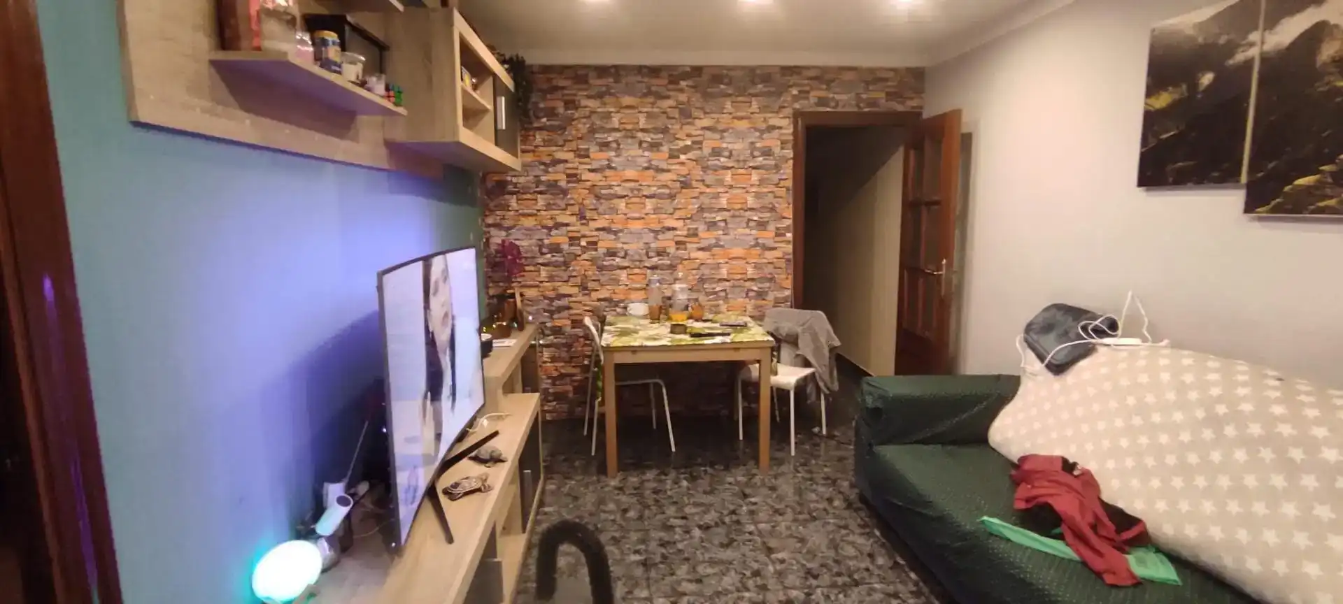 Sala d'estar de Pis en venda en  Barcelona Capital amb Aire condicionat i Balcó