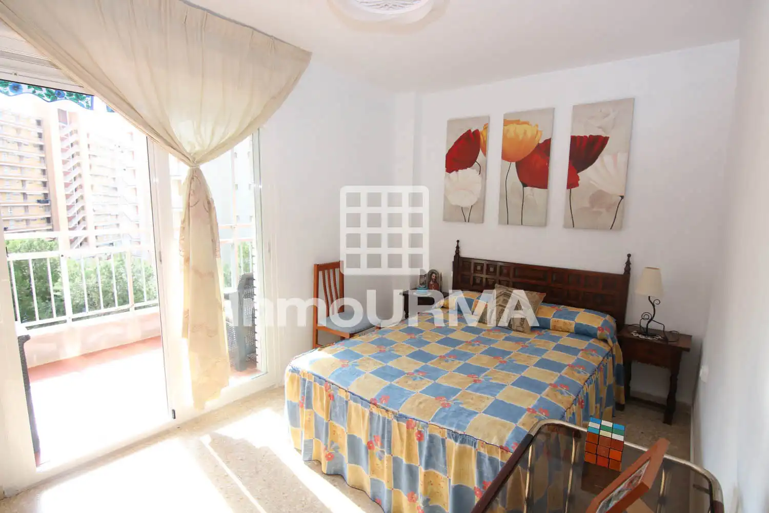 Schlafzimmer von Wohnung zum Verkauf in Alicante / Alacant mit Terrasse, Möbliert und Balkon