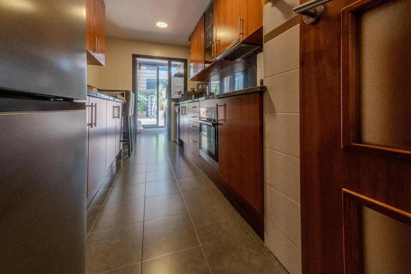 Cocina de Planta baja en venta en Sabadell con Aire acondicionado, Calefacción y Jardín privado