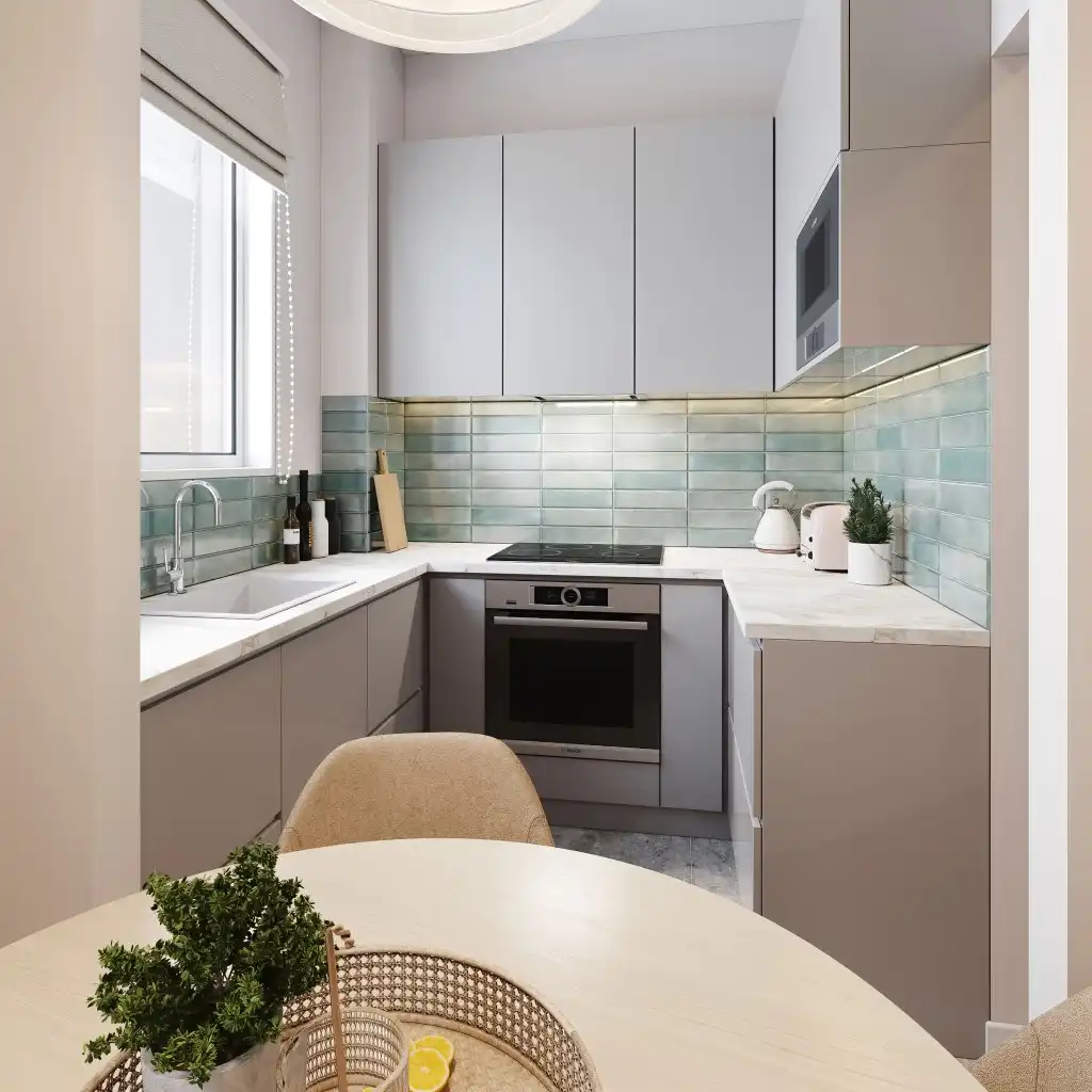 Cocina de Apartamento en venta en  Palma de Mallorca con Aire acondicionado, Calefacción y Parquet