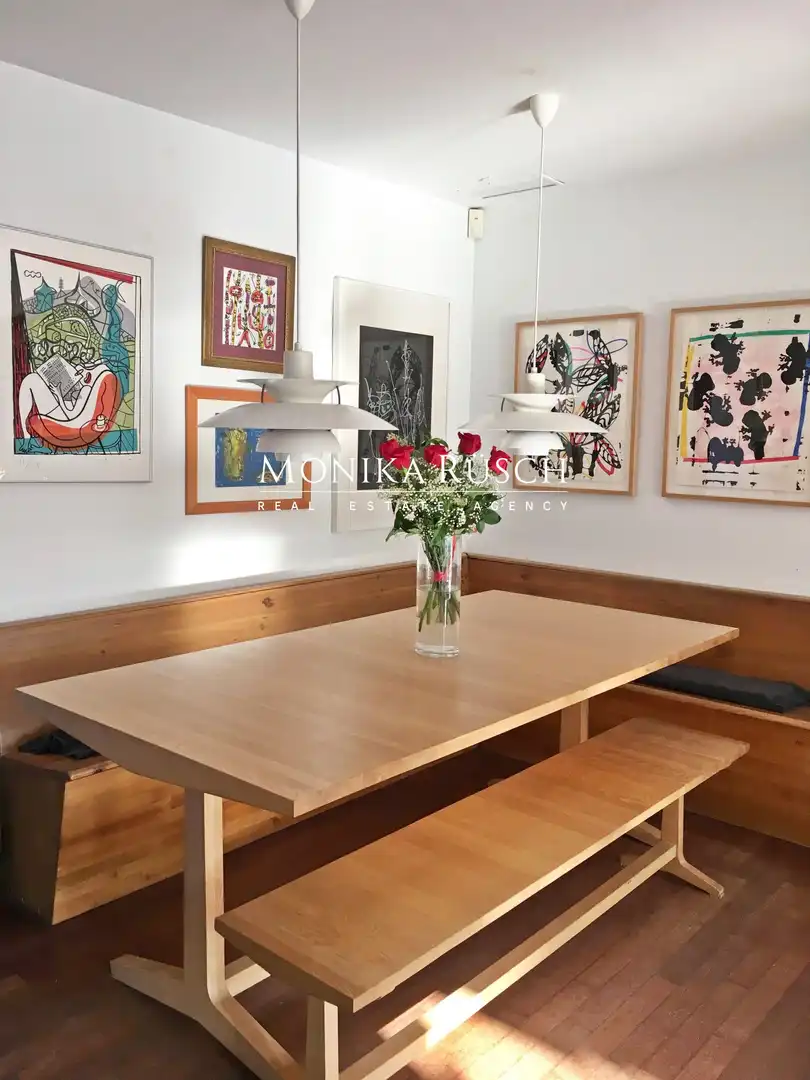 Dining room of Flat for rent in Castelldefels  with Air Conditioner, Heating and Private garden