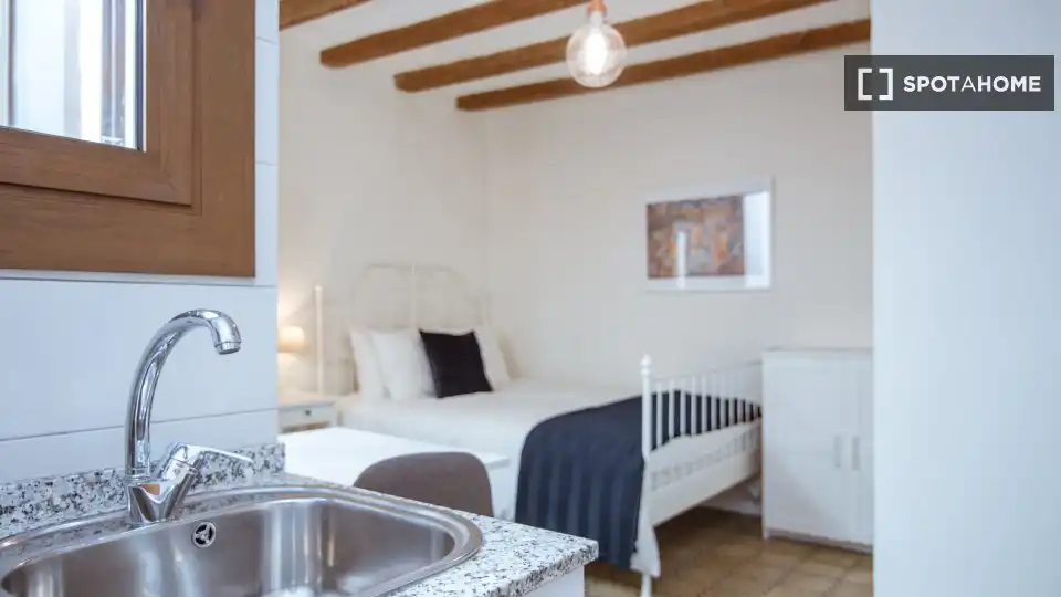 Habitación de Piso de alquiler en Barcelona con Aire acondicionado, Calefacción y Amueblado