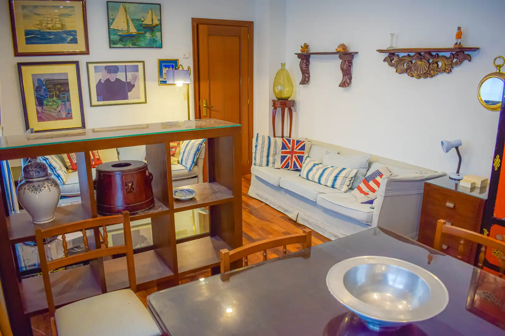 Living room of Apartments for rent to own in Santander  with Heating, Parquet flooring and Furnished
