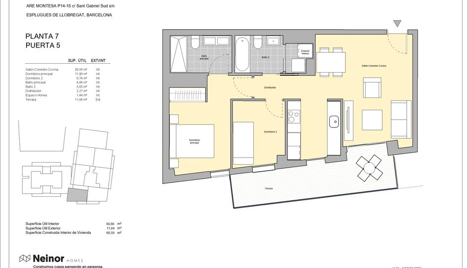 Photo 1 from new construction home in Flat for sale in  Calle Sant Gabriel, Montesa, Barcelona