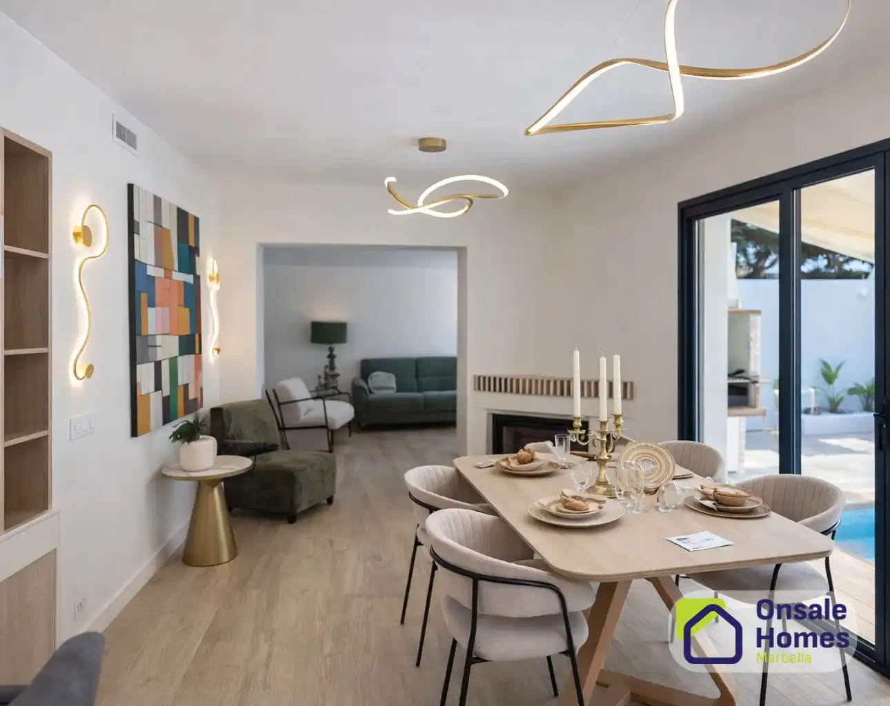 Comedor de Casa o chalet en venta en Marbella con Aire acondicionado, Jardín privado y Terraza